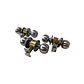 Set 2 Cerradura Pomo Dormitorio + 1 Cerradura Pomo Baño AC INOX KHOR - Miniatura 3