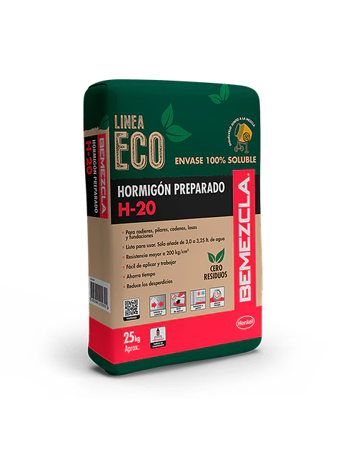 Bemezcla Hormigon PREP H20 25 KGS BEKRON