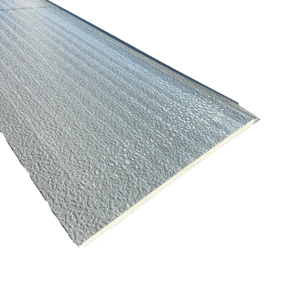 Metal Siding 400X3800MM D-01B Gris Grano Plano 1