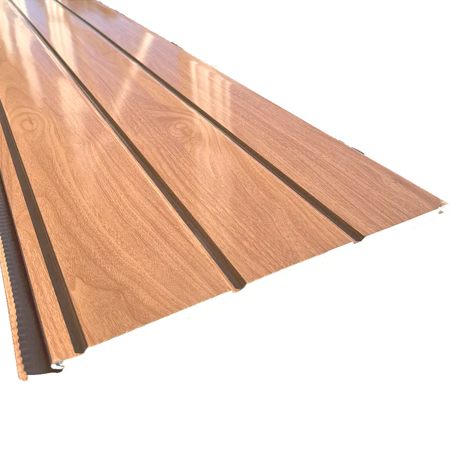 Metal Siding 400X3800MM D-09 Panel Teca 2 Zanjas (CS) 1