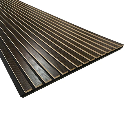 Panel Acustico C/Laminas de Madera Black Oak 600X2400MM