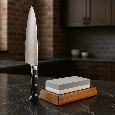 Set Cuchillo Chef 20CM + Piedra Asentar FSIMP