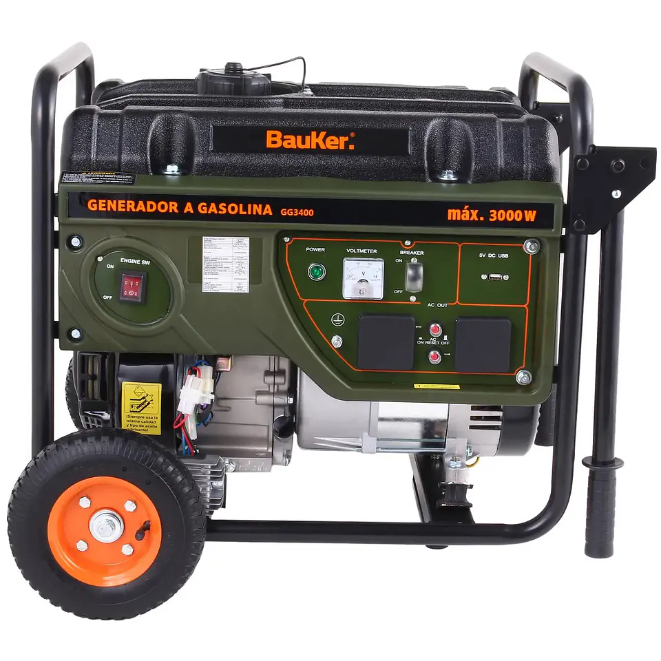 Generador Gasolina Bauker 3000w 1