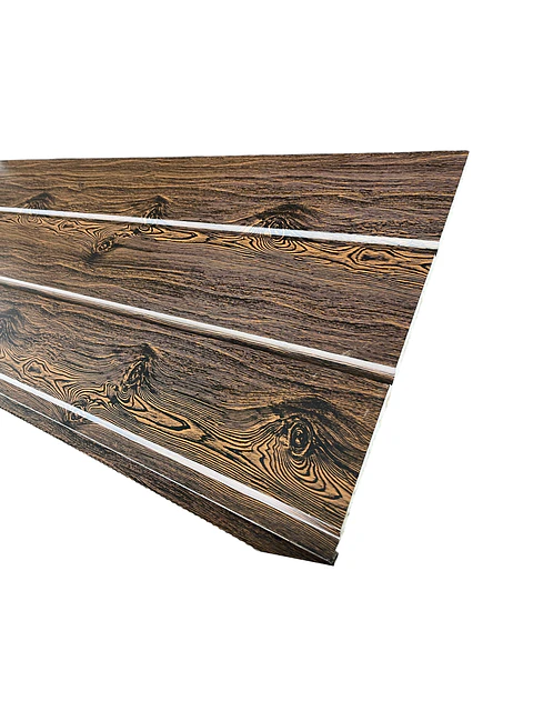 Metal Siding 400X3800MM SD-02B Avellano Oscuro (2 Zanjas)