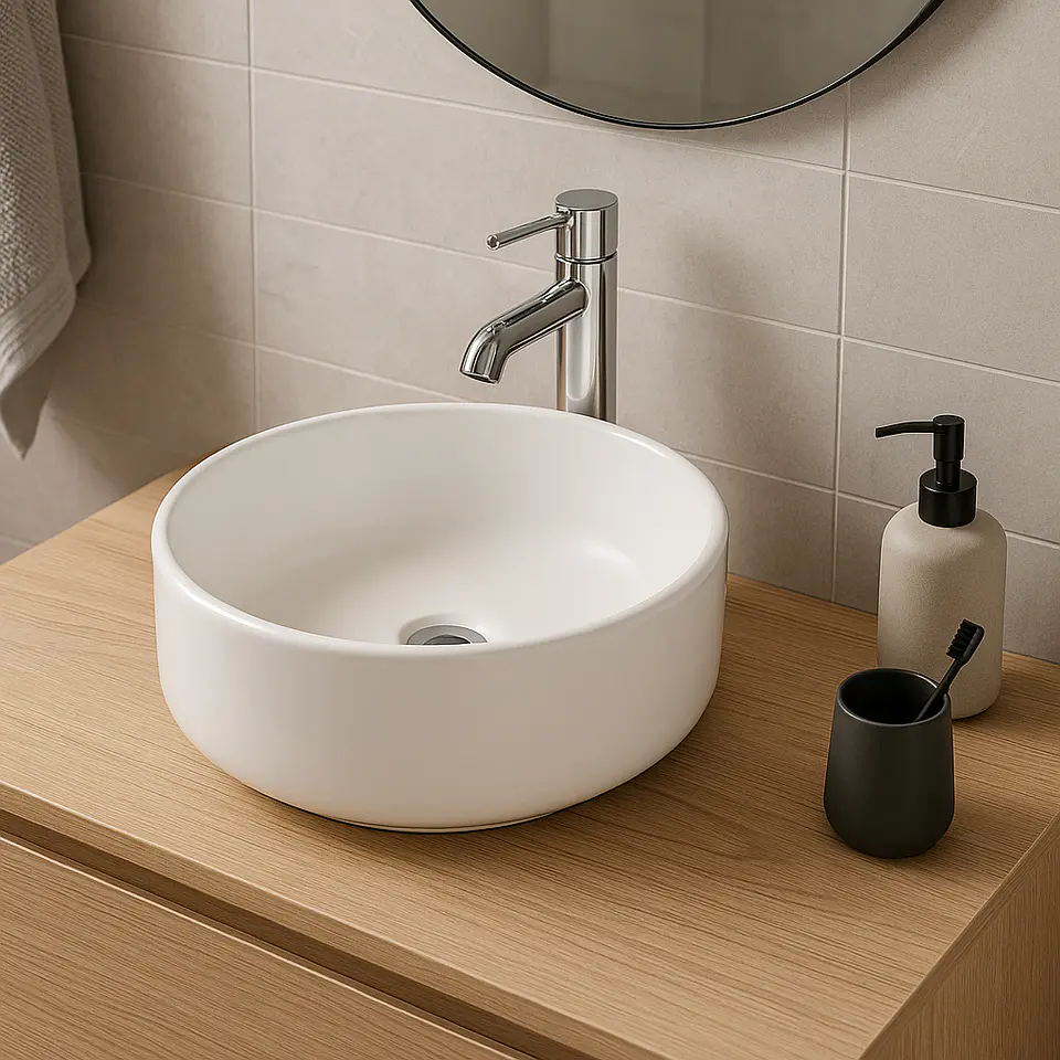 Lavamanos Redondo 400X400X1350MM 3