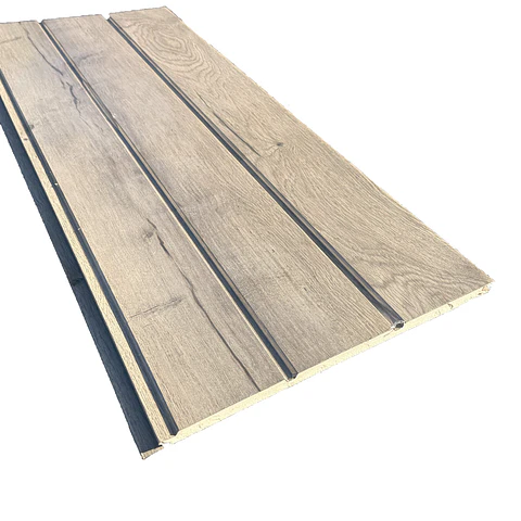Metal Siding 400X3800MM D-VM Madera Envejecida 2 Zanjas (NG)	