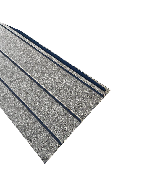 Metal Siding 400X3800MM D-01 Gris Grano 2 Zanjas 