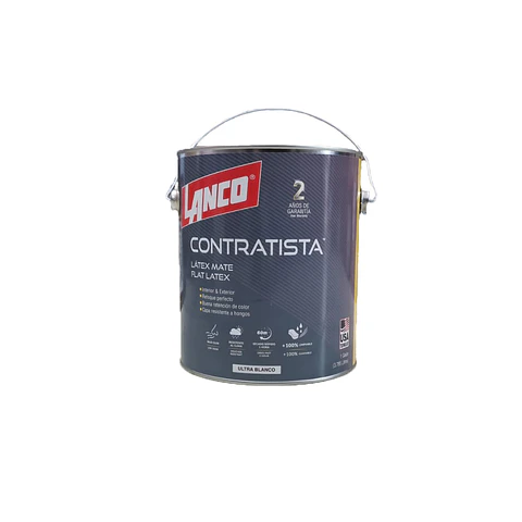 Latex Pro Contratista Blanco Mate GL PC4580-4 LANCO