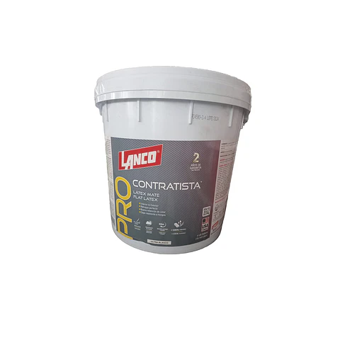 Latex Pro Contratista Blanco Mate Tineta PC4580-2.4 LANCO