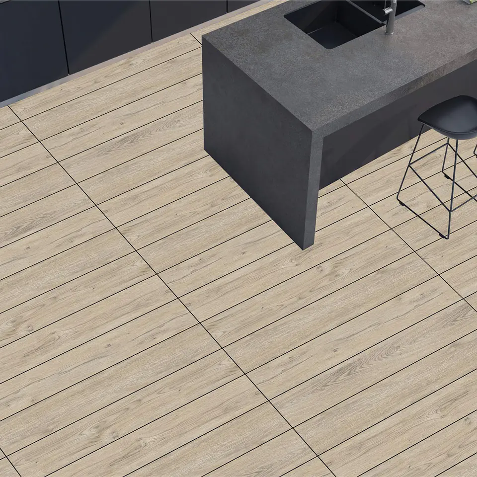 Porcelanato 200X1200mm Elle Wood OAK MATT 1.20m² CAJA (IN) 2