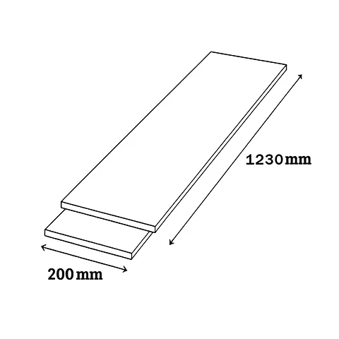 Piso Flotante 8.3 MM 200x1230MM GRAY LG2084 2.44m² FSIMP