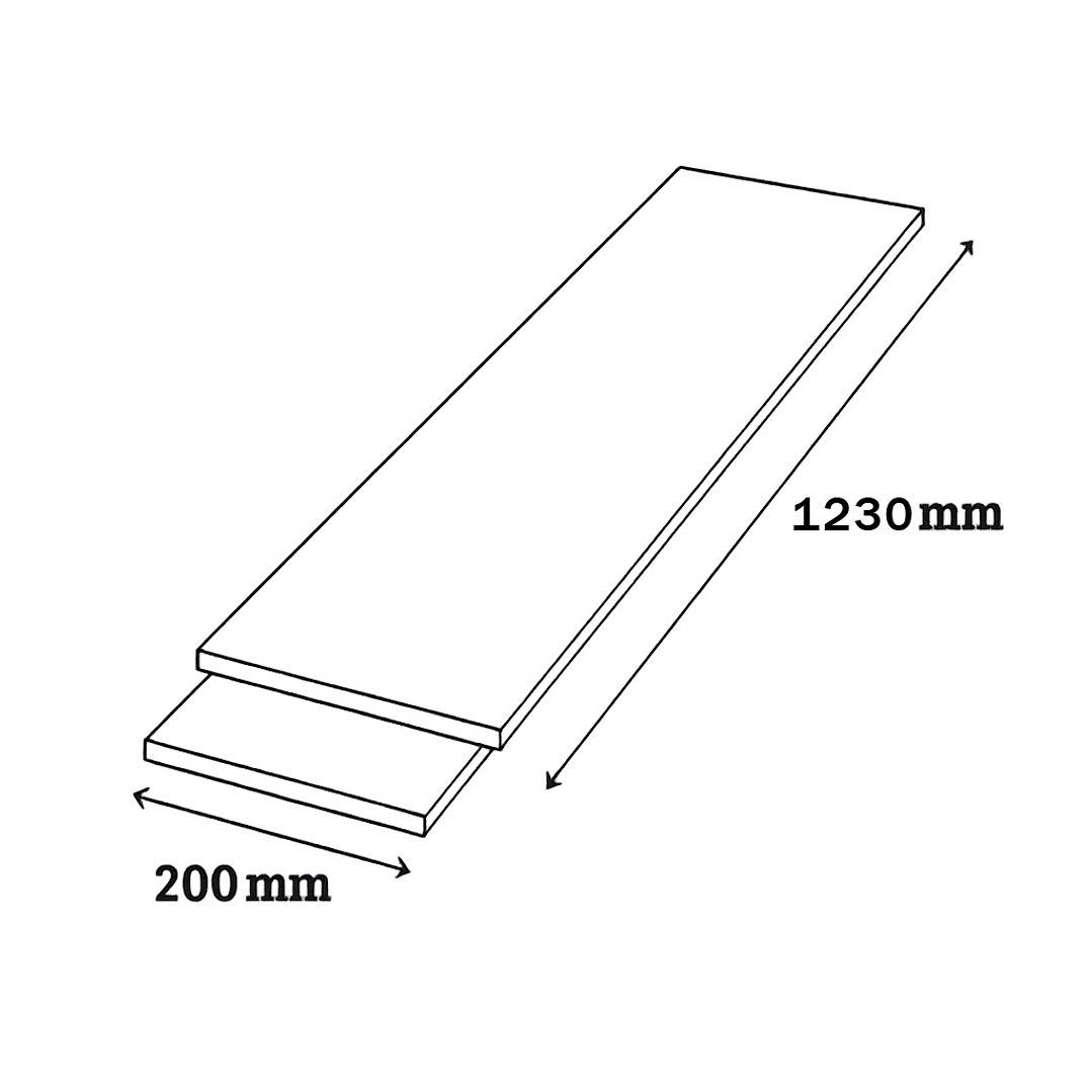 $7.336 m² HDF Piso Flotante 8.3 MM 200x1230MM COD115 2.44M2 Caja FSIMP (NG) 3