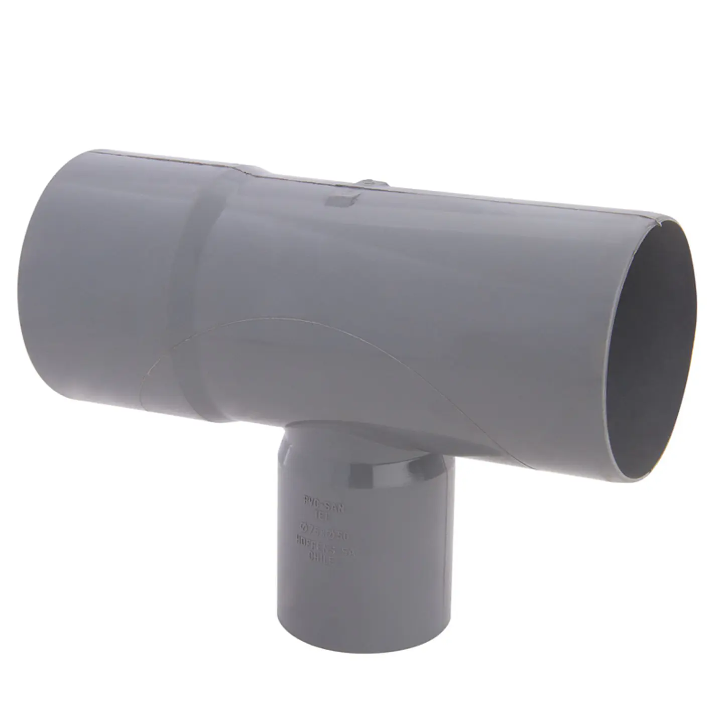Tee PVC Sanitario Gris 75 X 50 MM 1