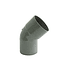 Semicodo PVC Sanitario Gris 45° 40MM