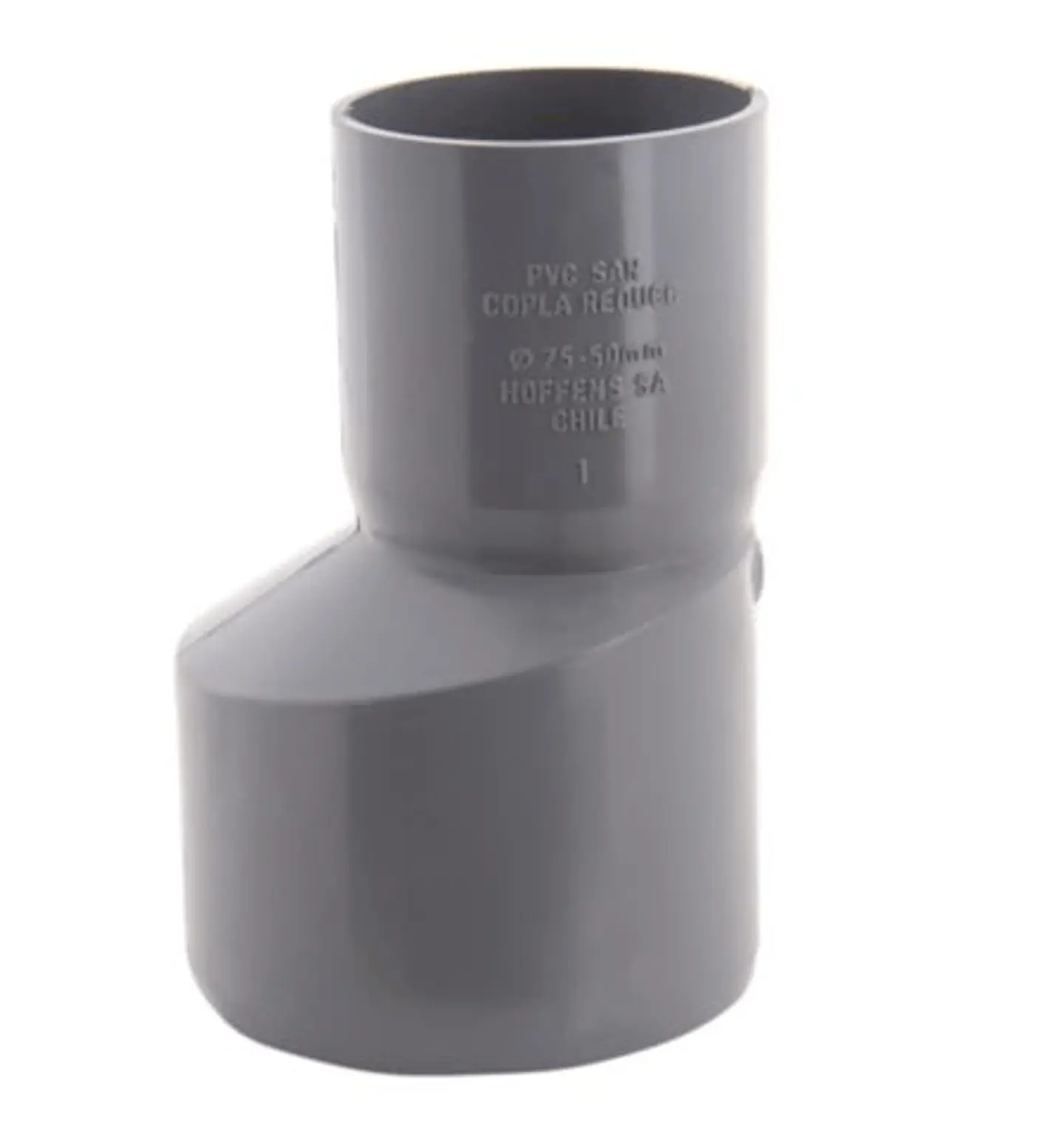 Reducción PVC Sanitaria Gris 75 x 50mm 1