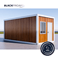 Oficina Plegable  5800X2460X2430MM Marco Blanco Color Veta Madera Black Friday  - Miniatura 1