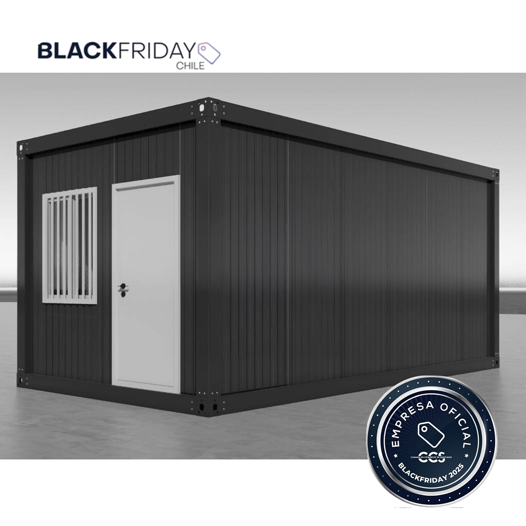 Oficina Plegable 5800X2460X2430MM Marco Negro Color Negro Black Friday  1