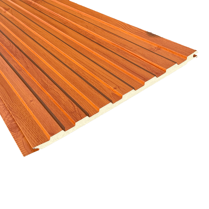 Metal Siding 400X3800MM DC-107 Cedro 7 Lineas Black Friday  2