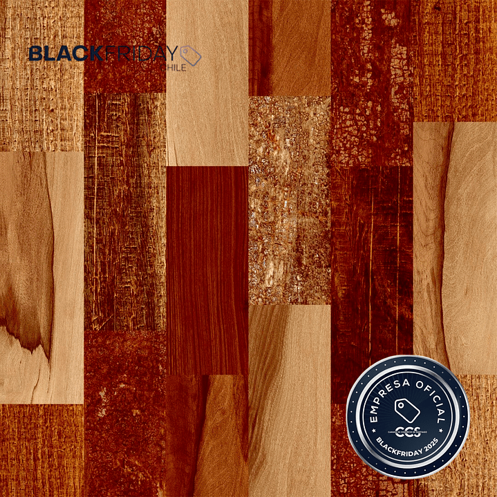 $7.334m² Cerámica 43x43 Cumaru Mix 43185 Black Friday 1