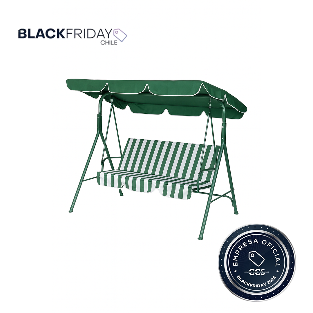 Mecedora Tipo Columpio Terraza 1200X1560X1720MM Black Friday 1