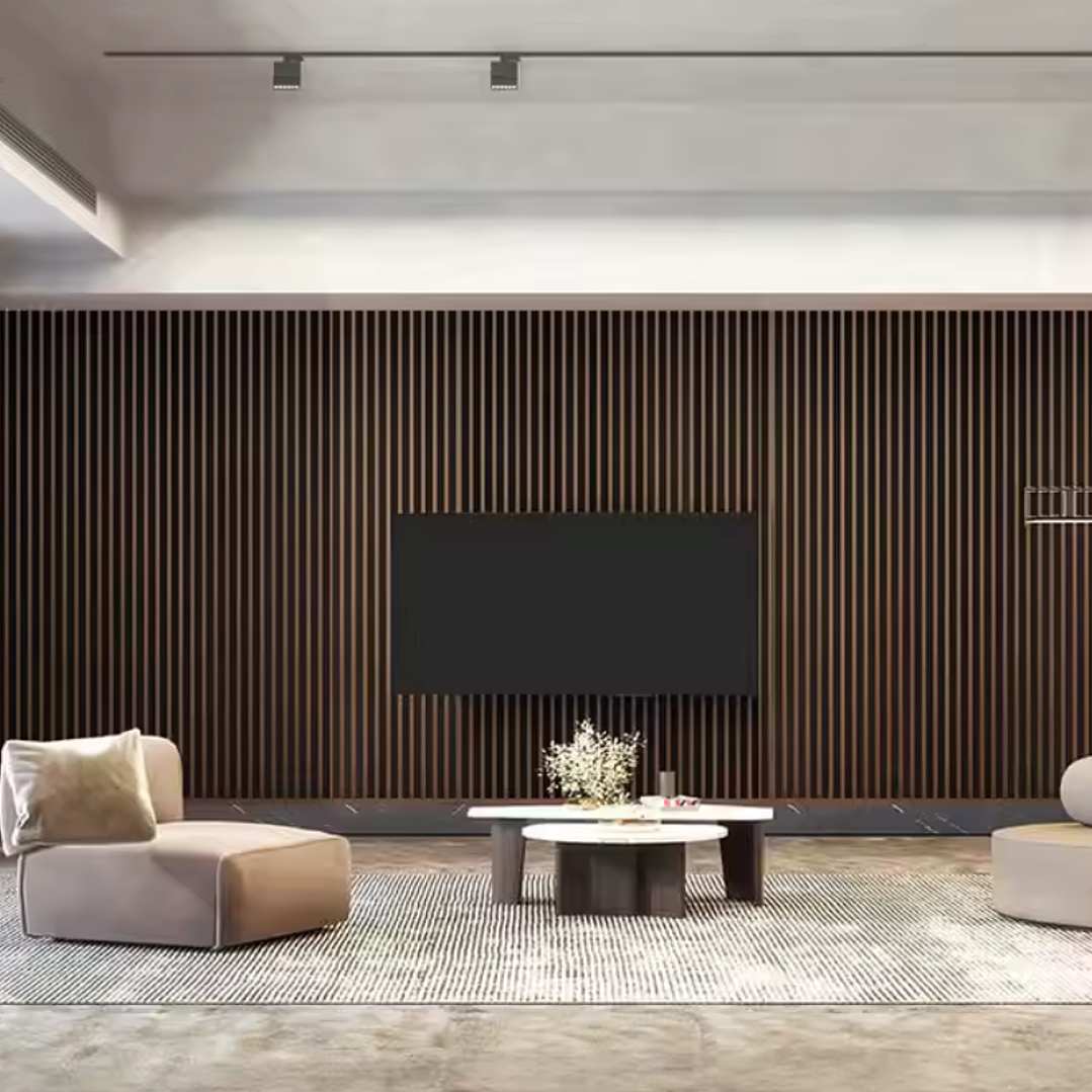 Panel Acustico C/Laminas de Madera Black Oak 600X2400MM Black Friday 3