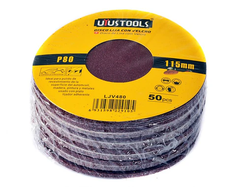 Disco Lija con Velcro P80 115mm