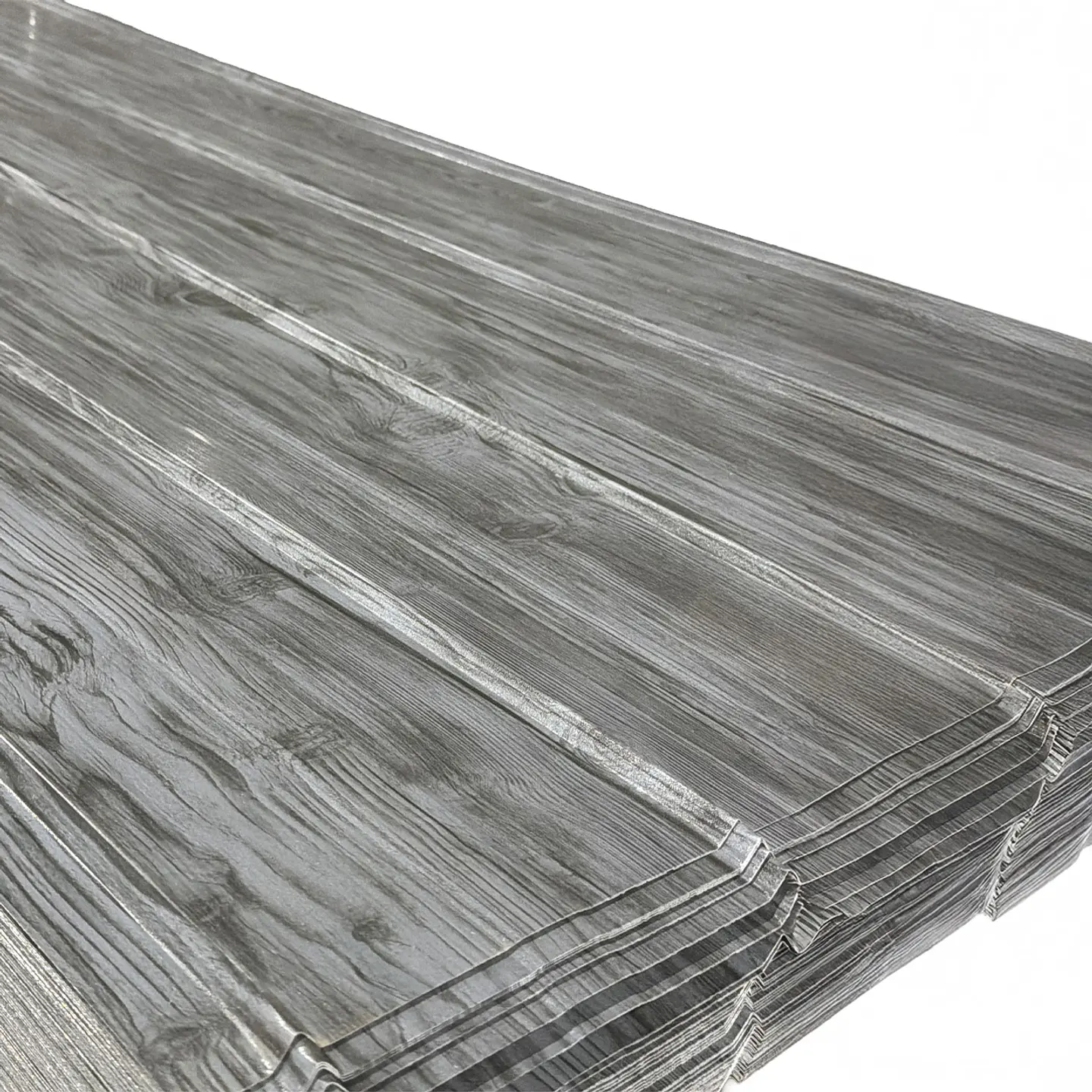 Zinc 5V Prepintado Texturizado Madera Gris 0.40x895x2.50mts 1