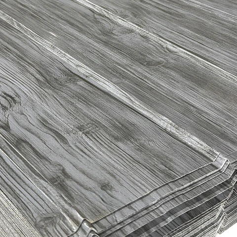 Zinc 5V Prepintado Texturizado Madera Gris 0.40x895x2.50mts