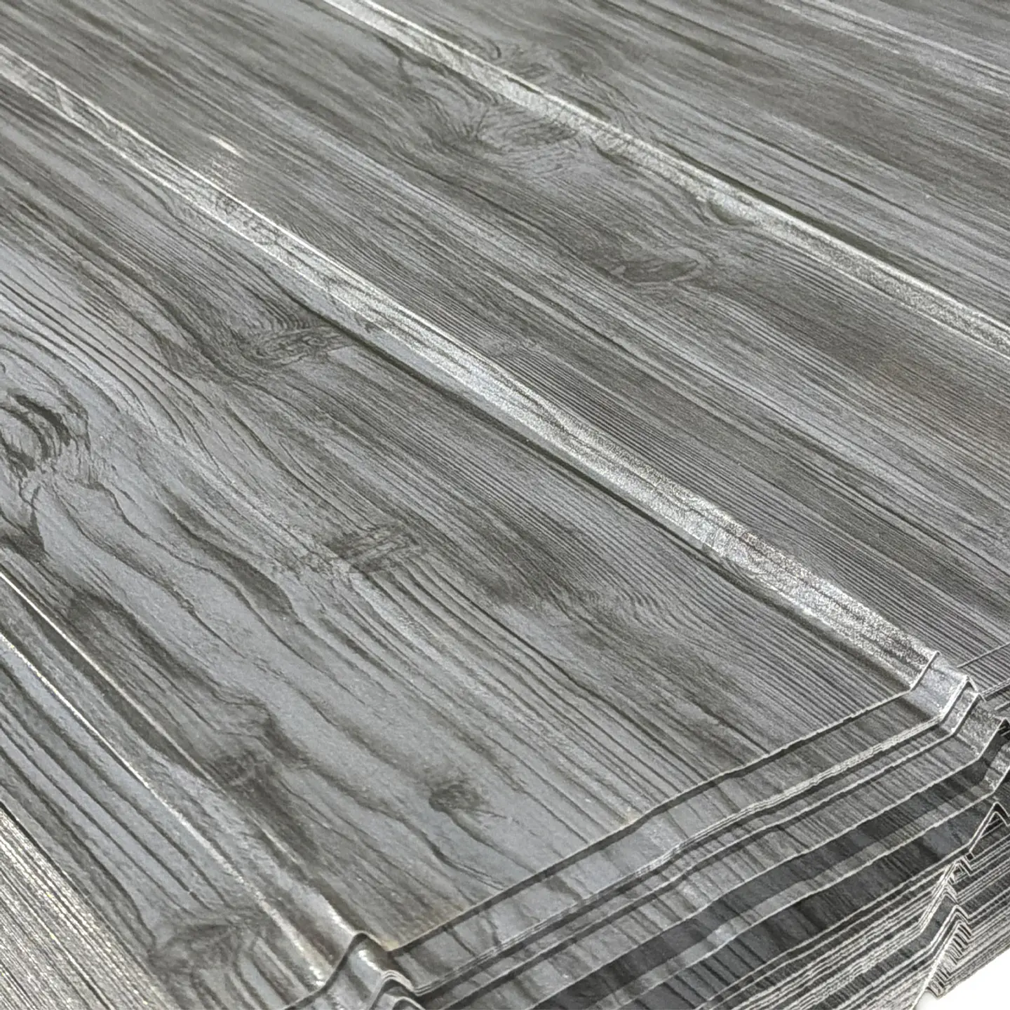 Zinc 5V Prepintado Texturizado Madera Gris 0.40x895x2.50mts 2