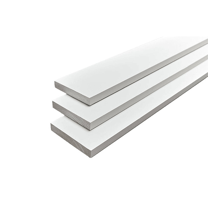 Tabla Prepintada Blanca 1X4X2.40MT 3