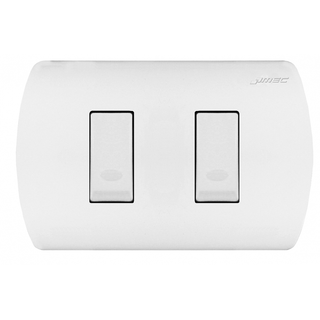 Interruptor Doble Embutido 9/15 10A 1