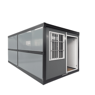 Modulo Plegable 13m² Marco Negro Color Gris