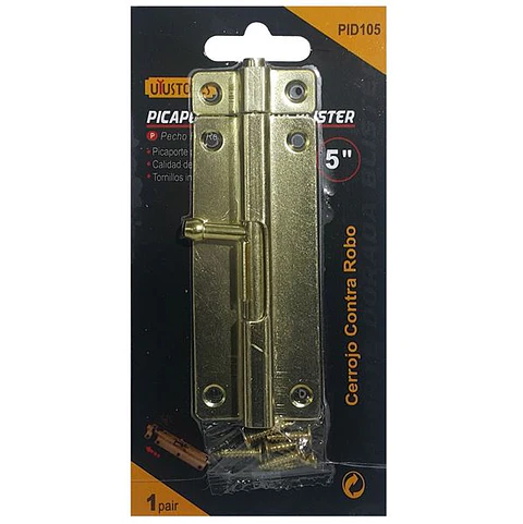 Picaporte Dorada Blister 5"