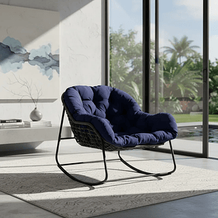 Sillon Mecedora de Ratan 270X660X990MM