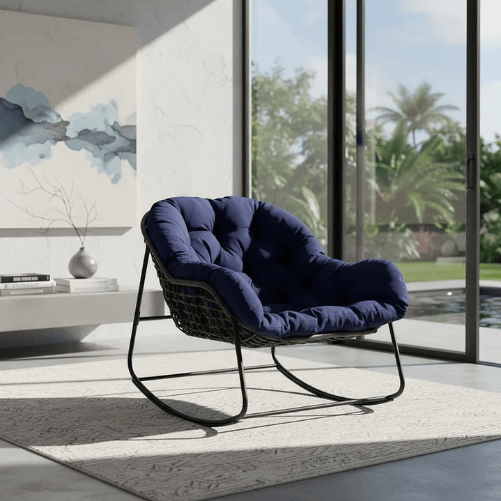 Sillon Mecedora de Ratan 270X660X990MM 2