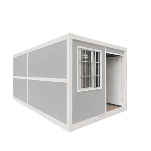 Modulo Plegable 13m² Marco Blanco Color Gris Ceniza