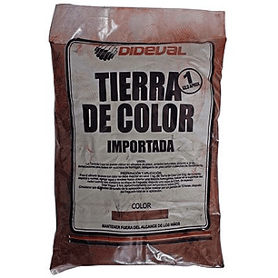 Tierra Color Roja 1 Kilo