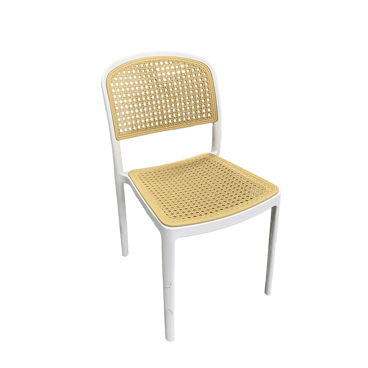 Silla Terraza Beige/Blanca 1