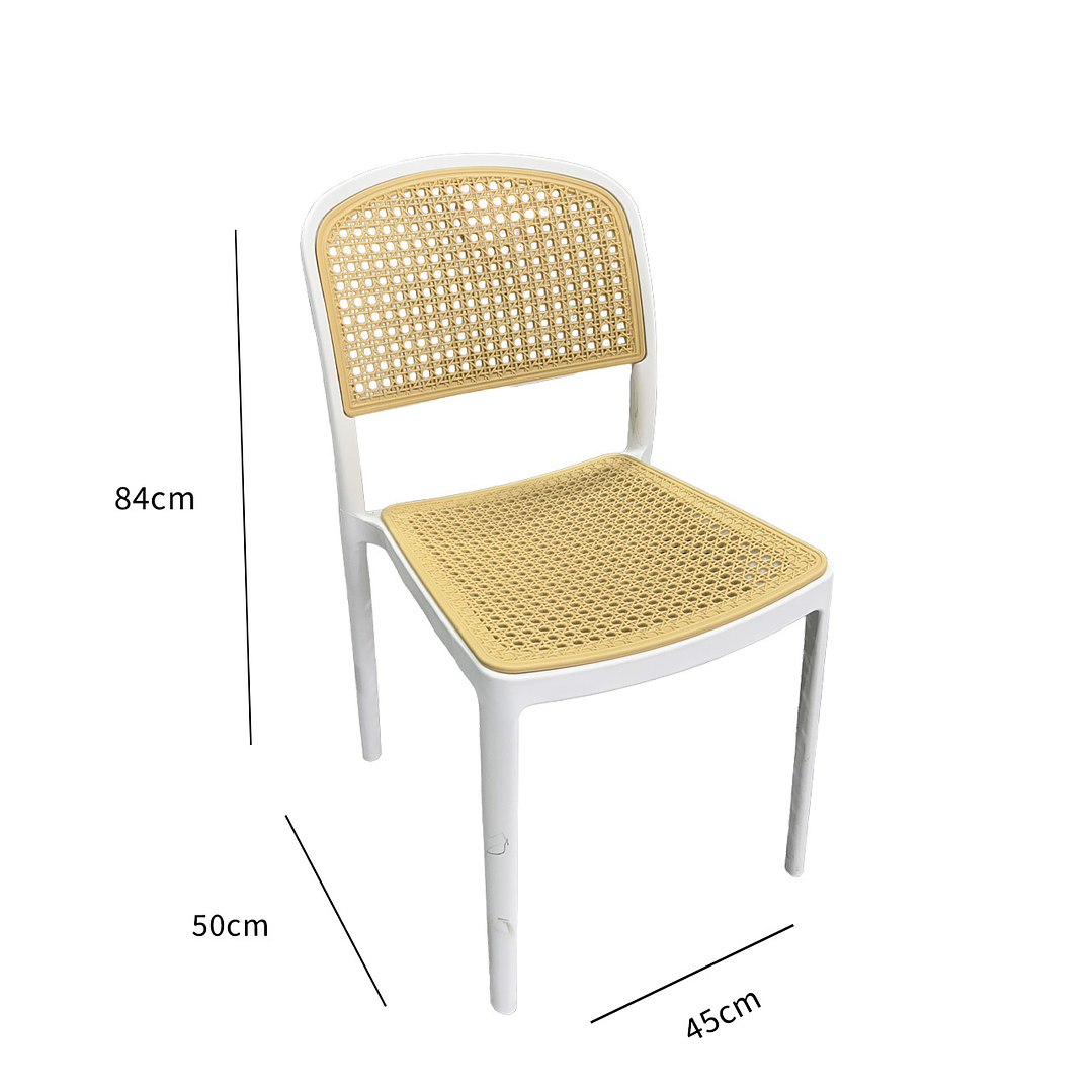 Silla Terraza Beige/Blanca 3