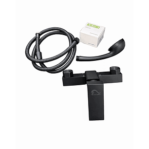 Monomando Ducha Negro Mate KIT Rubinetti