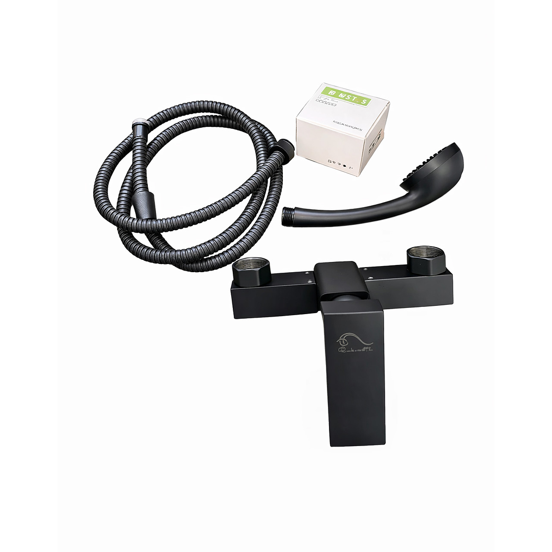 Monomando Ducha Negro Mate KIT Rubinetti 1