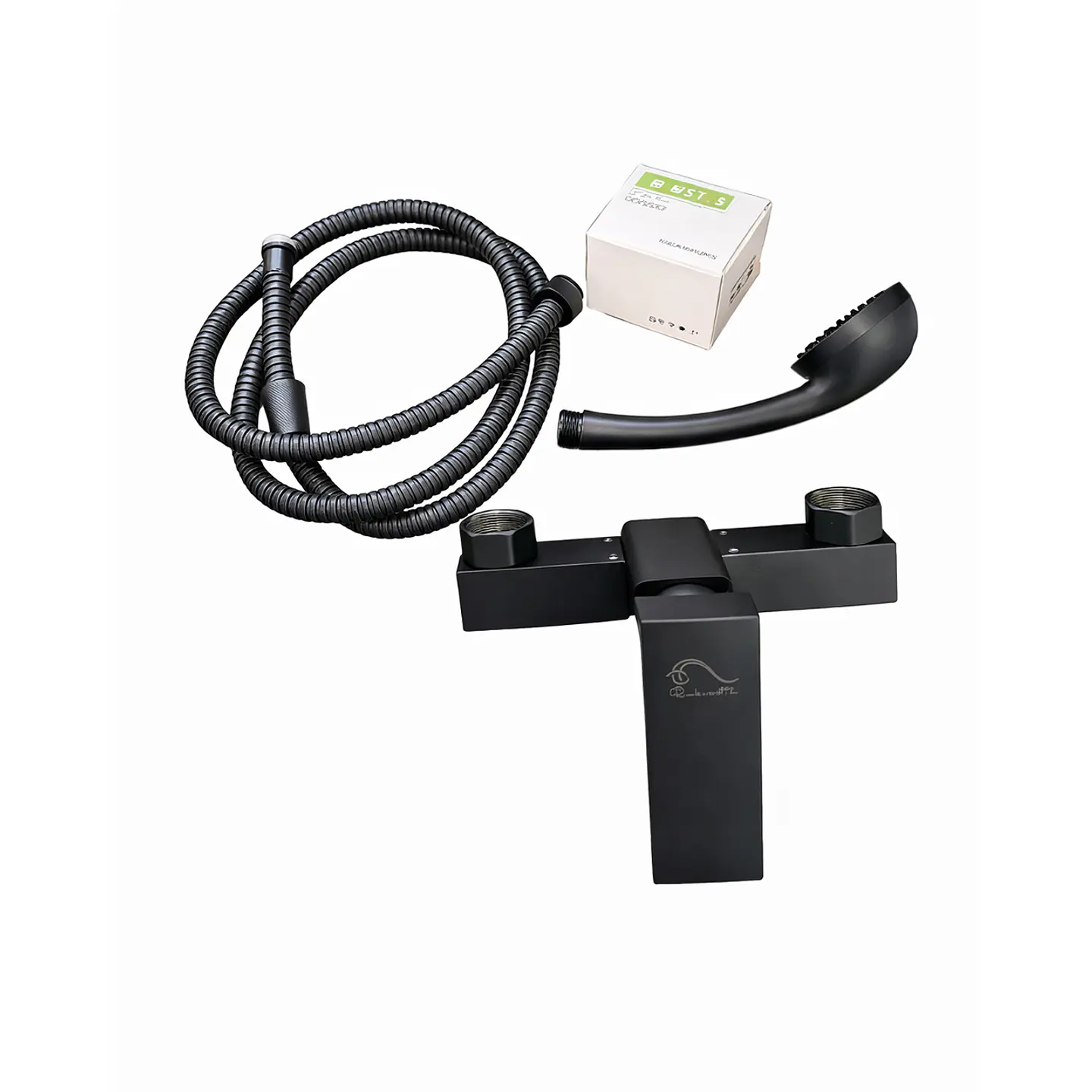 Monomando Ducha Negro Mate KIT Rubinetti 1
