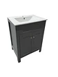 Vanitorio + Mueble Gris Sin Griferia 61x46.5x82cm K1057 - Miniatura 1