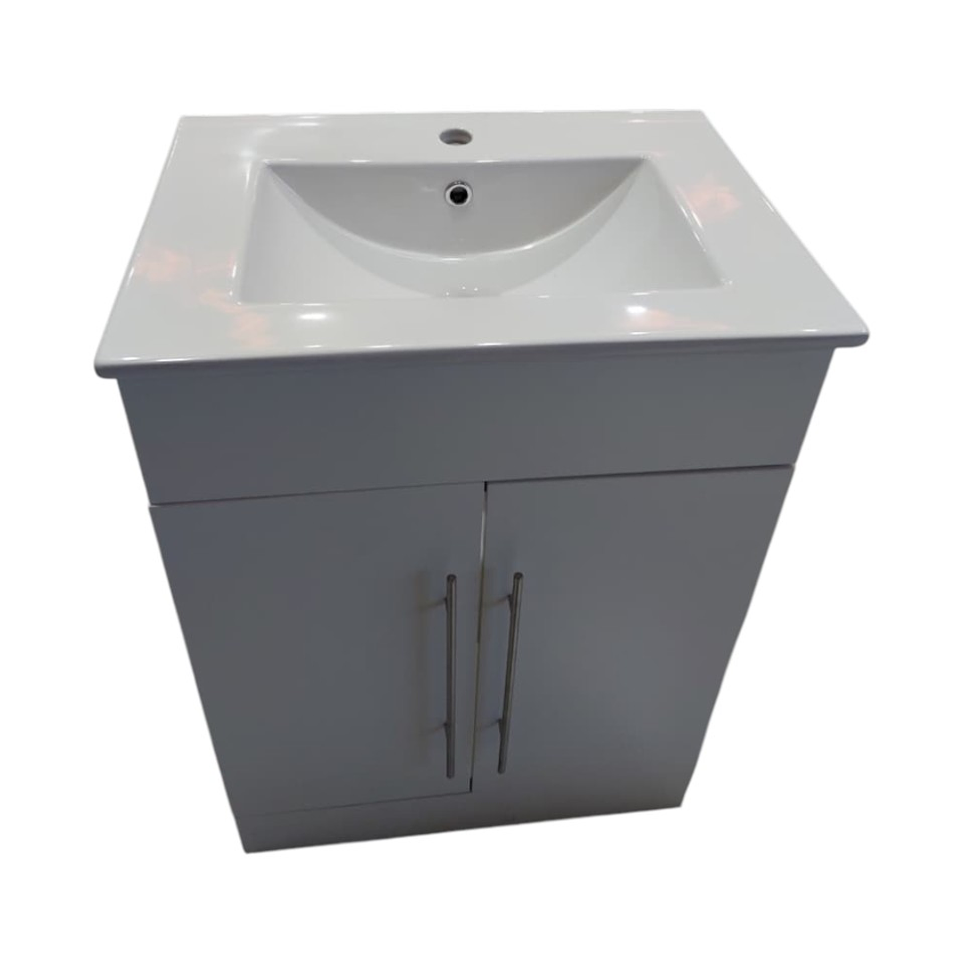 Vanitorio + Mueble Blanco Sin Griferia 61x46.5x82cm K1052-60  3