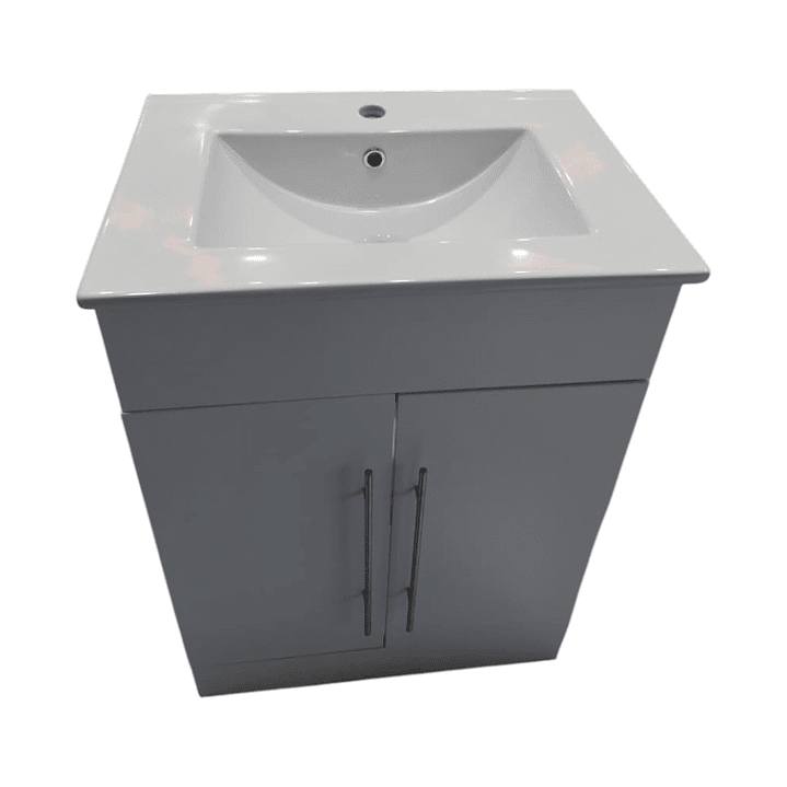 Vanitorio + Mueble Blanco Sin Griferia 61x46.5x82cm K1052-60  3