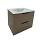 Vanitorio + Mueble Colgante Rustic OAK Sin Griferia 61x46x52cm K2068 - Miniatura 1