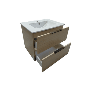 Vanitorio + Mueble Colgante Rustic OAK Sin Griferia 61x46x52cm K2068