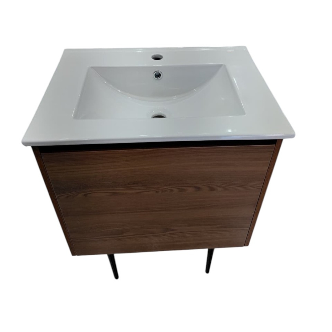 Vanitorio + Mueble Castaño Sin Griferia 61x46x82cm K1095 3
