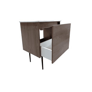 Vanitorio + Mueble Castaño Sin Griferia 61x46x82cm K1095