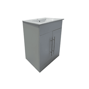 Vanitorio + Mueble Blanco Sin Griferia 61x46.5x82cm K1052-60 